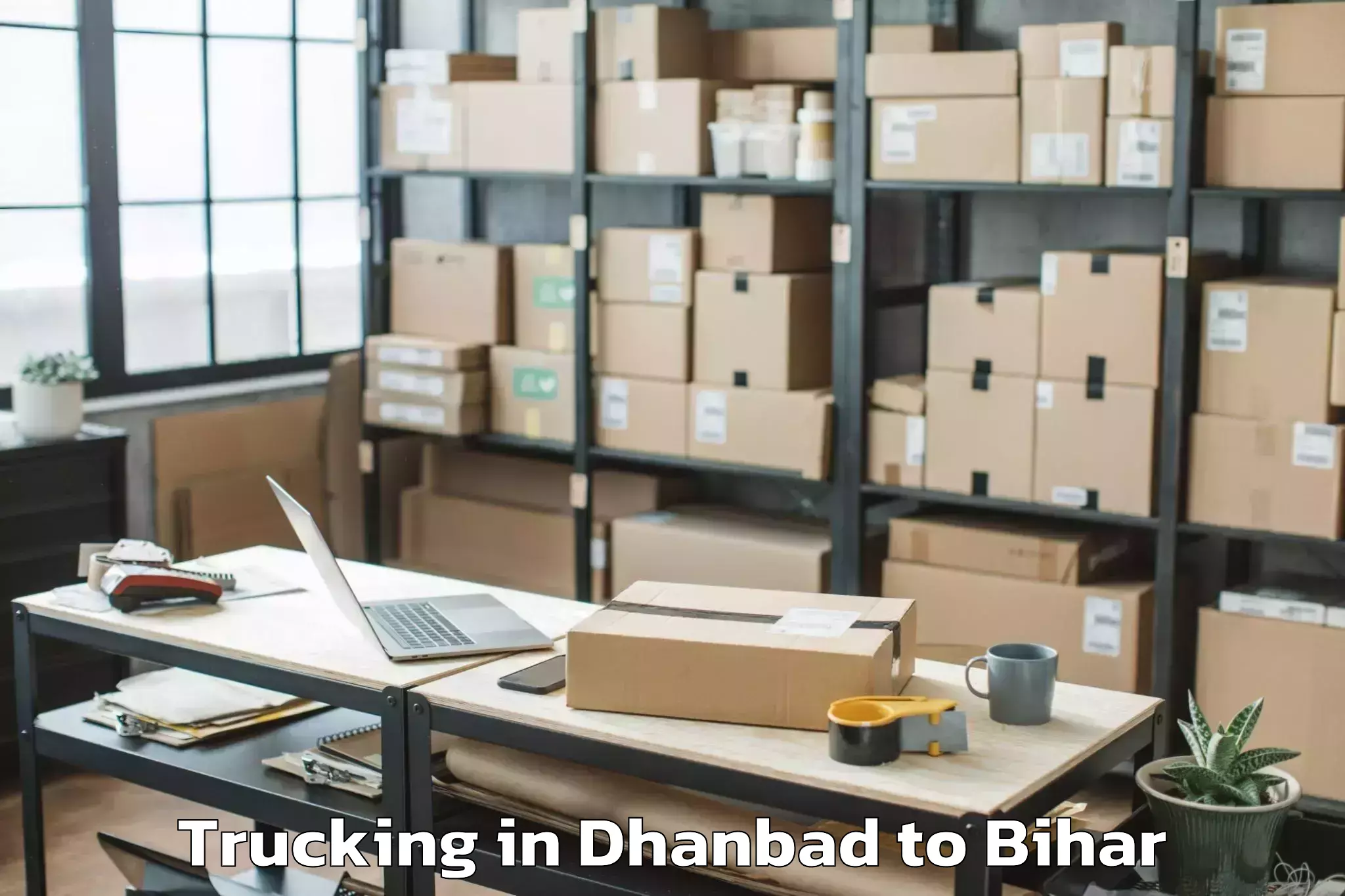 Book Dhanbad to Kusheshwar Asthan Trucking